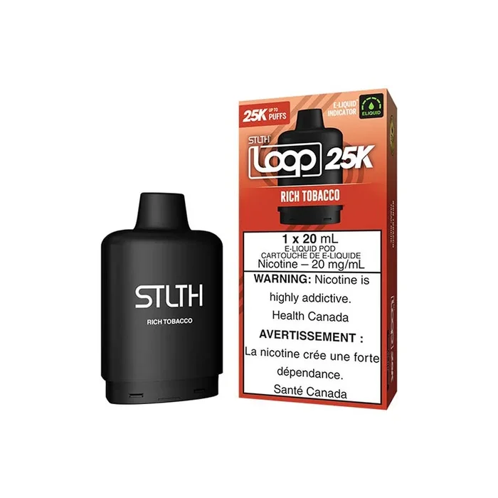 STLTH LOOP 25K Pod Pack – Rich Tobacco (ON)