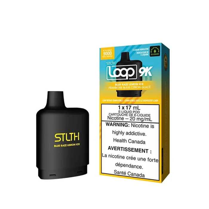 STLTH LOOP 9K Pod Pack – Blue Razz Lemon Ice (ON)