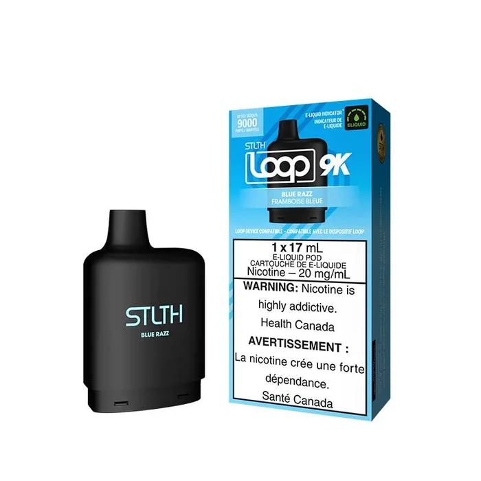 STLTH LOOP 9K Pod Pack – Blue Razz (ON)