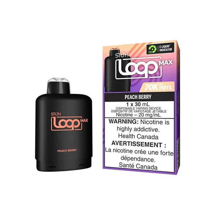 STLTH LOOP MAX Pod Pack – Peach Berry (ON)