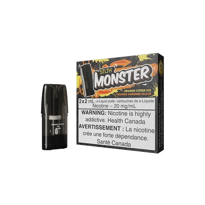 STLTH Monster Pod Pack – Orange Citrus Ice
