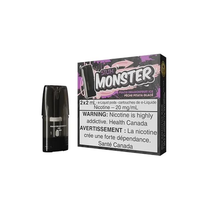 STLTH Monster Pod Pack – Peach Dragonfruit Ice