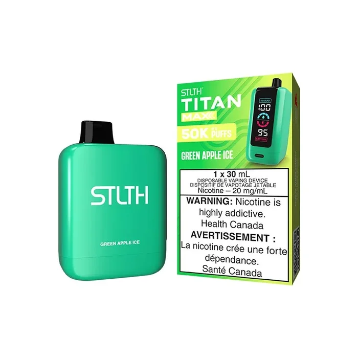 STLTH Titan Max Disposable – Green Apple Ice (MB)