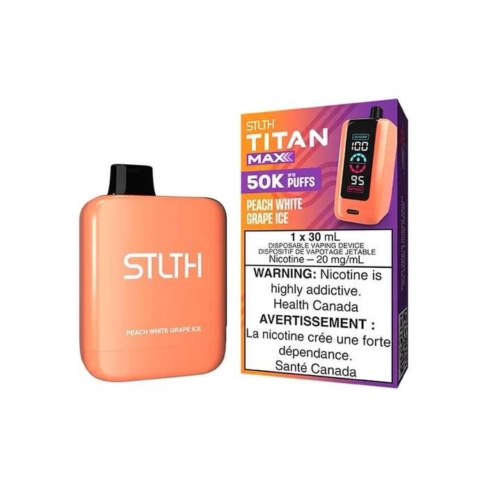 STLTH Titan Max Disposable – Peach White Grape Ice (ON)