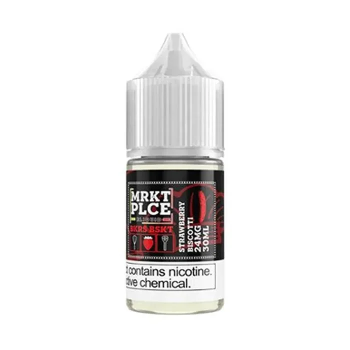 Strawberry Biscotti Nicotine Salt by Mrktplce Bkrs Bskt