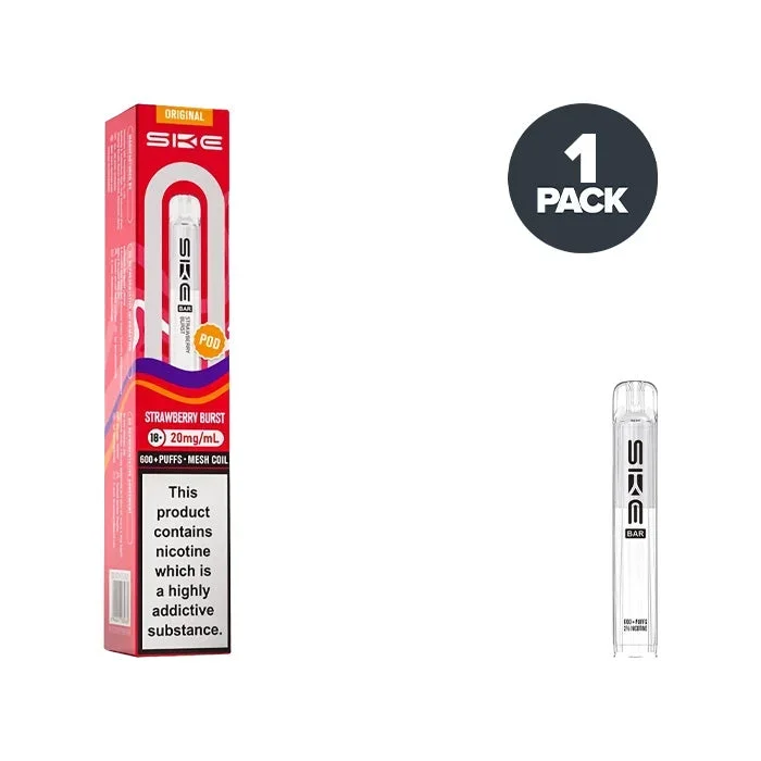 Strawberry Burst SKE Bar 600 Prefilled Pods