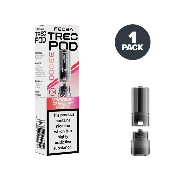 Strawberry Cranberry Cherry Feoba Treo 33K Prefilled Pods