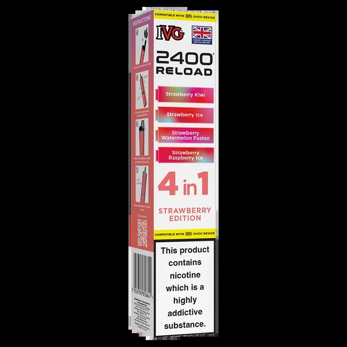 Strawberry Edition IVG 2400 Refill Pods