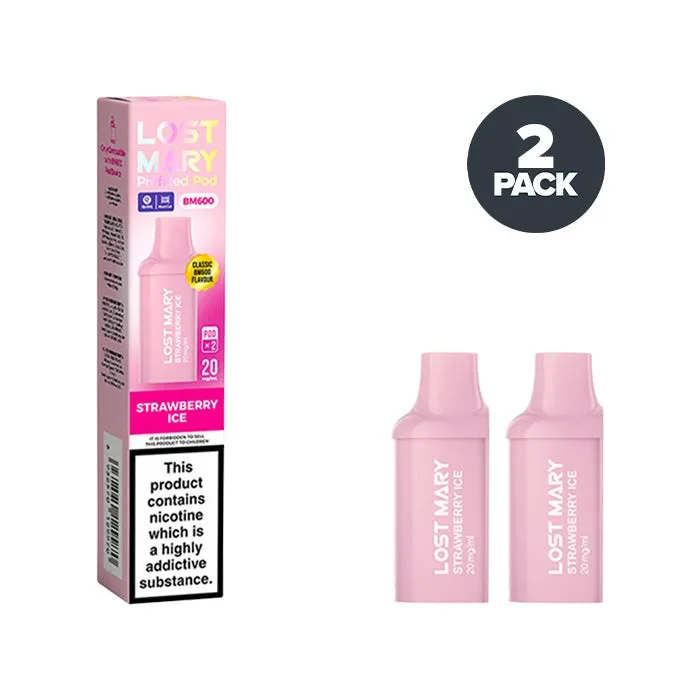 Strawberry Ice Lost Mary BM600 Prefilled Pods