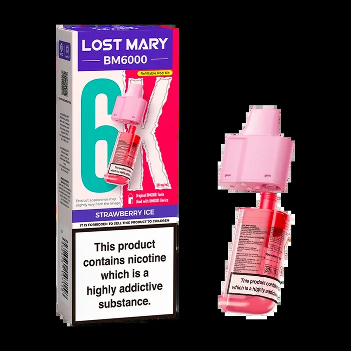 Strawberry Ice Lost Mary BM6000 Refill Pack
