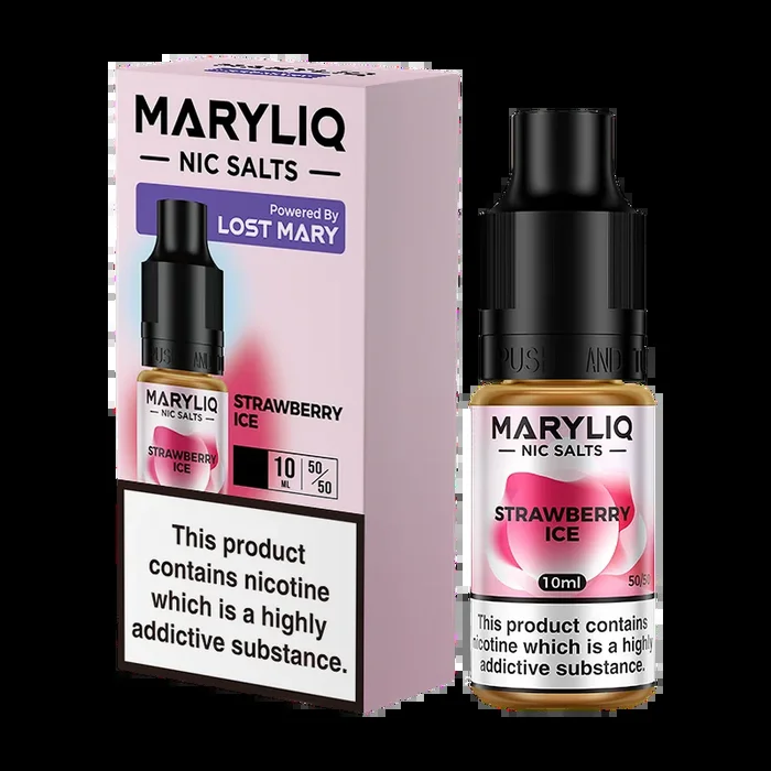 Strawberry Ice Maryliq Nic Salt by Lost Mary