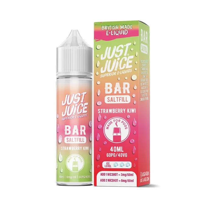 Strawberry Kiwi 40ml Saltfill E-Liquid by Just Juice Bar
