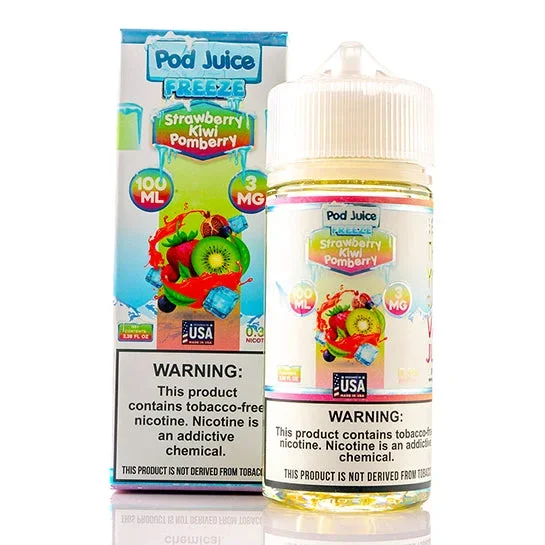 Strawberry Kiwi Pomberry Freeze – Pod Juice E-Liquid (100 ml)