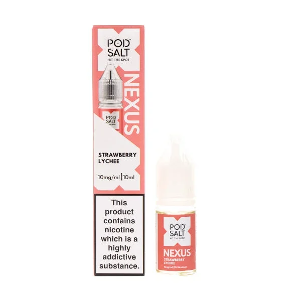 Strawberry Lychee Nic Salt E-Liquid by Pod Salt Nexus