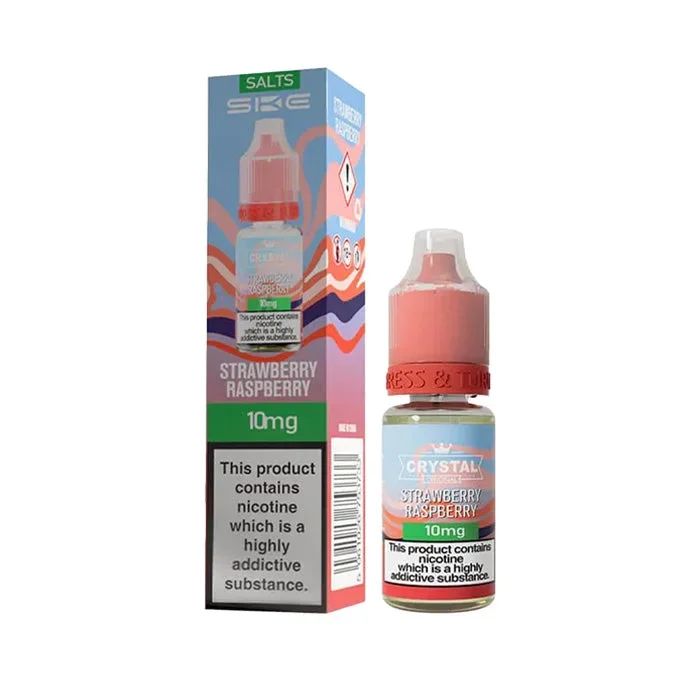 Strawberry Raspberry 10ml Nic Salt E-Liquid by SKE Crystal