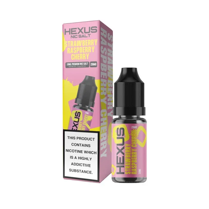 Strawberry Raspberry Cherry 10ml Nic Salt by Hexus
