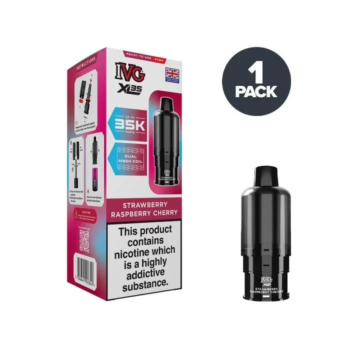 Strawberry Raspberry Cherry IVG XL35 Prefilled Pods