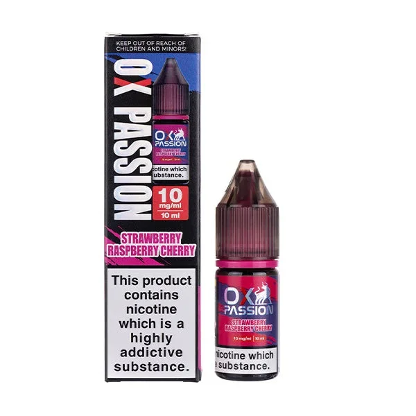 Strawberry Raspberry Cherry Nic Salt E-Liquid by Oxva Ox Passion
