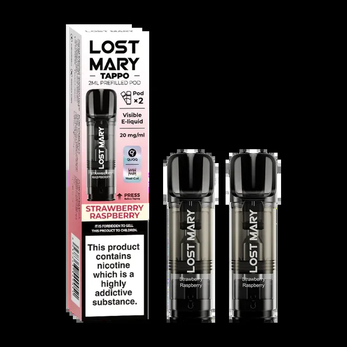 Strawberry Raspberry Lost Mary Tappo Pods