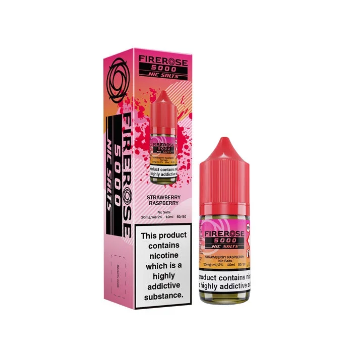Strawberry Raspberry Nic Salt E-Liquid by Firerose 5000