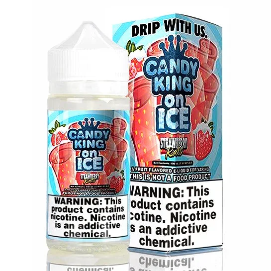 Strawberry Rolls on Ice – Candy King E-Juice (100 ml)
