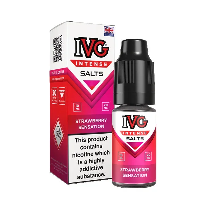 Strawberry Sensation Nicotine Salt by IVG Intense