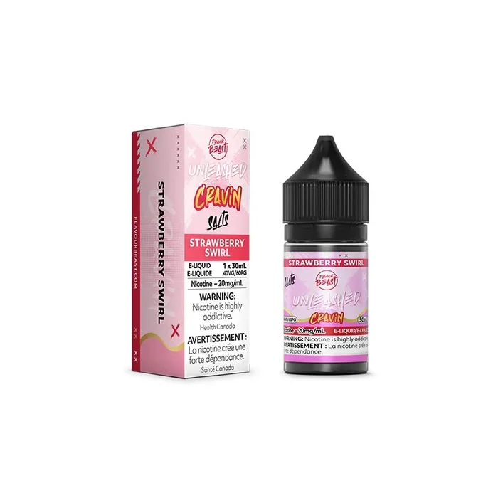 Strawberry Swirl Salt by Flavour Beast E-Liquid Unleashed Cravin (AB)