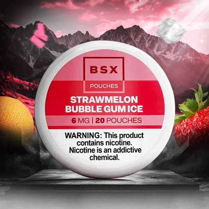 Strawmelon Bubblegum Ice – BSX Nicotine Pouches