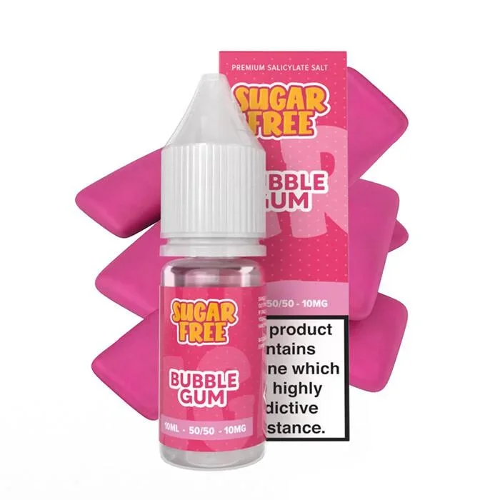 Sugar Free Bubblegum – 10ml Nicotine Salt E-Liquid