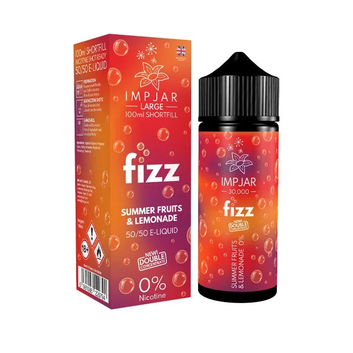 Summer Fruits & Lemonade 100ml Shortfill by Imp Jar Fizz