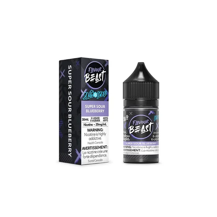 Super Sour Blueberry Iced Salt by Flavour Beast E-Liquid (AB)