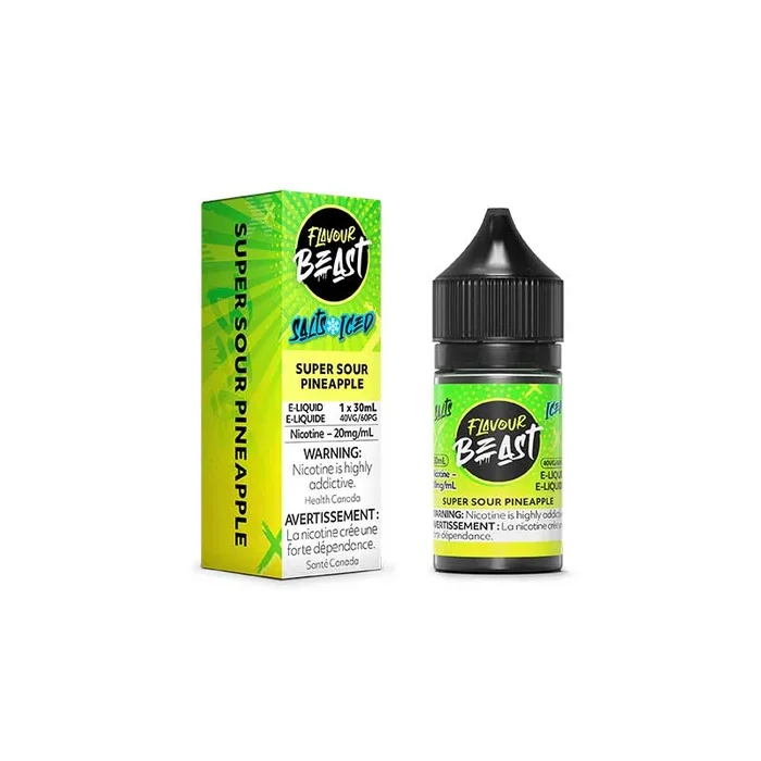 Super Sour Pineapple Iced Salt by Flavour Beast E-Liquid