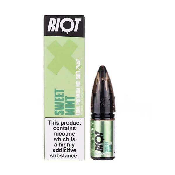 Sweet Mint Nic Salt E-Liquid by Riot Squad X