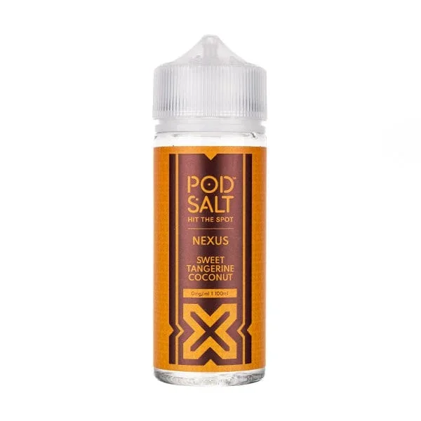Sweet Tangerine Coconut 100ml Shortfill E-Liquid by Pod Salt Nexus