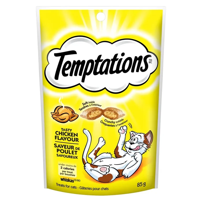 Temptations Whiskas Chicken Flavour Cat Treats – 85g