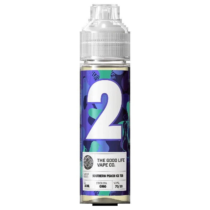 The Good Life Vape Co No. 2 – Southern Peach Ice Tea Short Fill 50ml