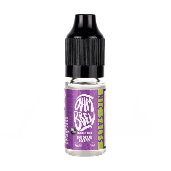 The Grape Escape Nic Salt by Ohm Brew