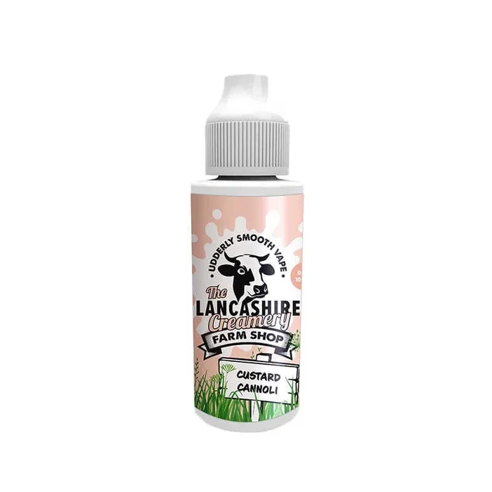 The Lancashire Farm Shop Creamery Custard Cannoli 100ml Shortfill