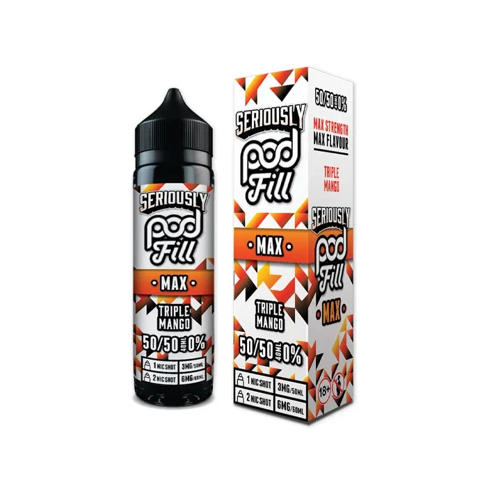 Triple Mango Shortfill E-Liquid by Doozy Podfill Max