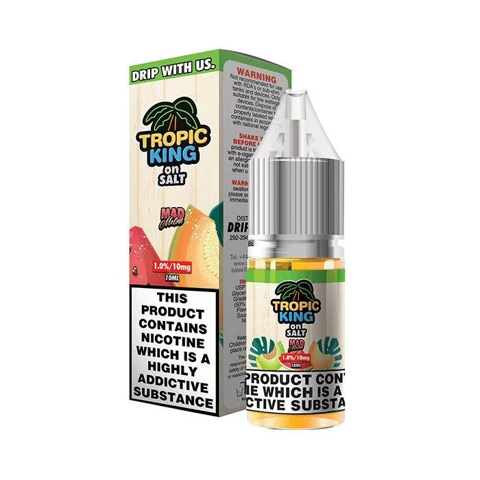 Tropic King on Salt Iced Mad Melon 10ml Nic Salt E-Liquid