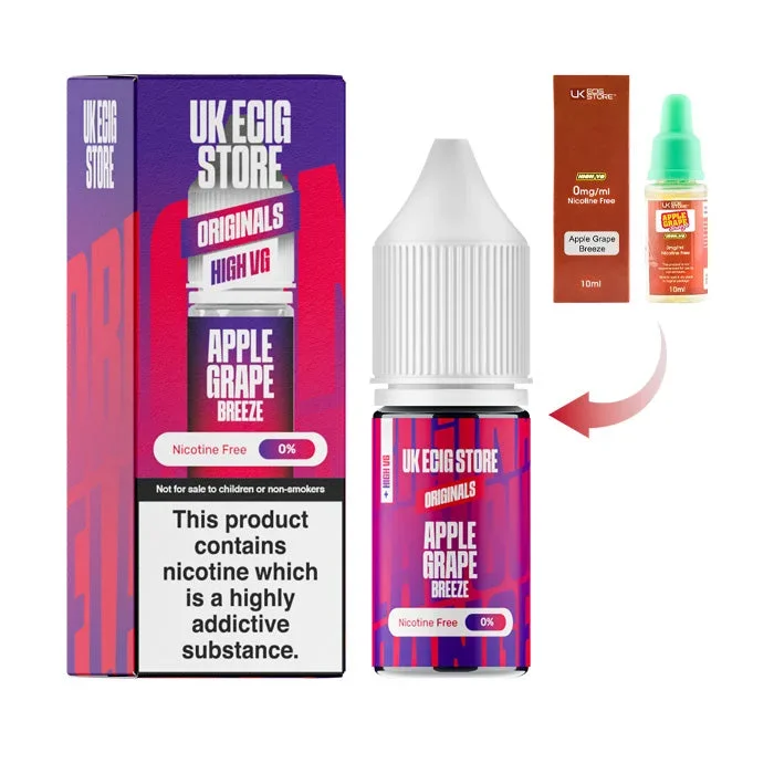 UK ECIG STORE – Apple Grape Breeze High VG E-Liquid