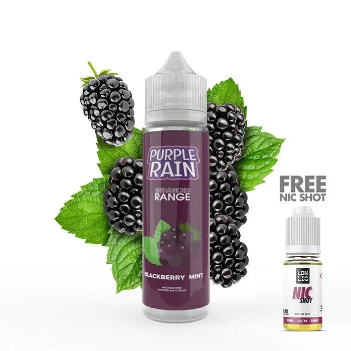 UK ECIG STORE – Purple Rain High VG 50ml Short Fill E-Liquid