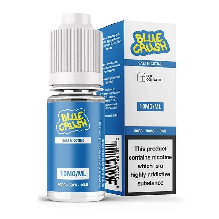 UK ECIG STORE – Salt Nicotine Blue Crush 10ml E-Liquid