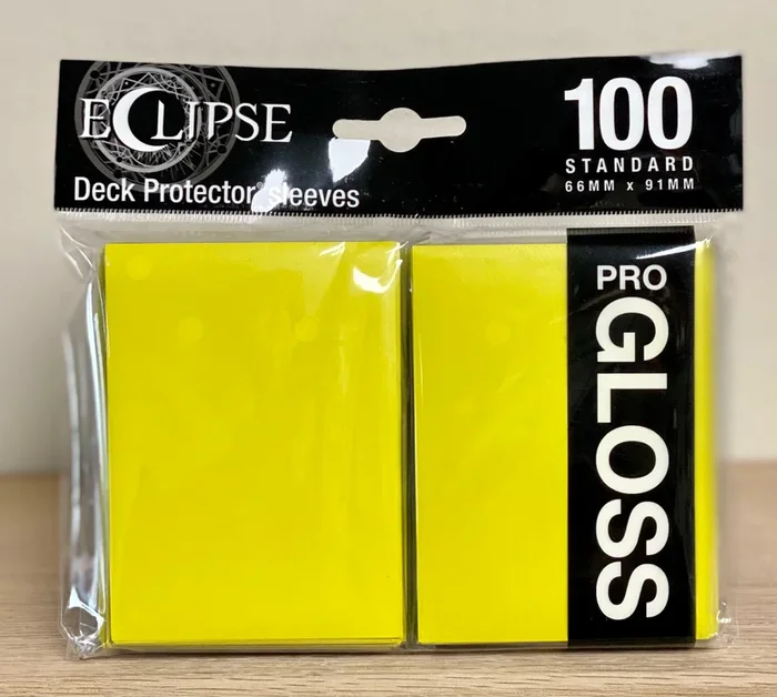Ultra-PRO Eclipse: Deck Protector Sleeves – Lemon Yellow Gloss