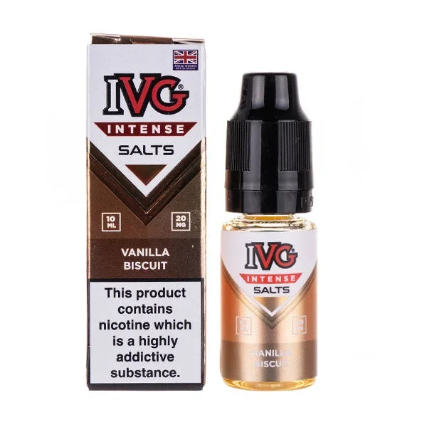Vanilla Biscuit Nic Salt E-Liquid by IVG Intense Salts