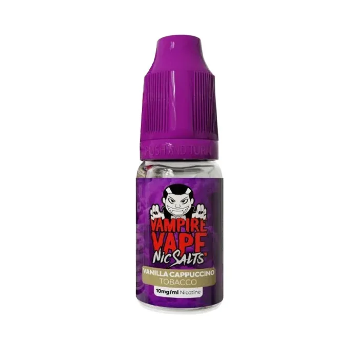 Vanilla Cappuccino Tobacco Nic Salt E-Liquid by Vampire Vape