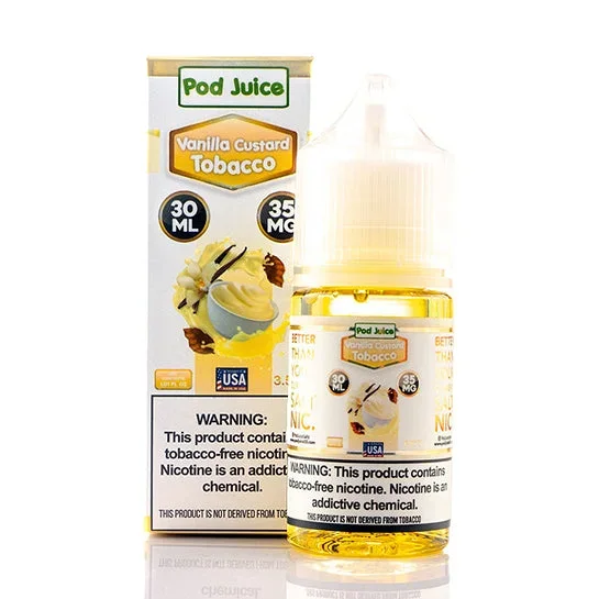 Vanilla Custard Tobacco Salt – Pod Juice E-Liquid