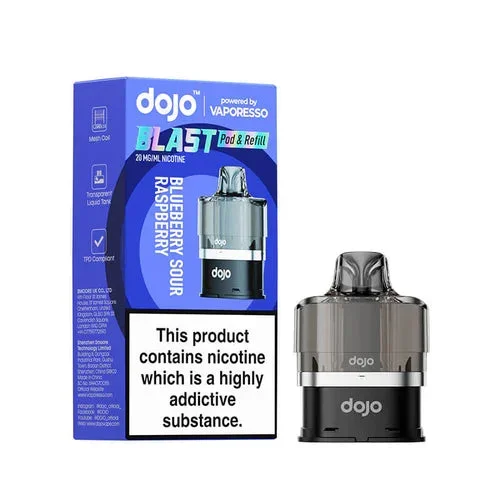 Vaporesso Dojo Blast 6000 Blueberry Sour Raspberry Prefilled Pods