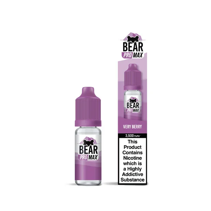 Verry Berry 10ml Nic Salt E-Liquid by Bear Pro Max 3500