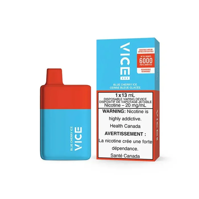 VICE BOX 6000 Puffs Disposable – Blue Cherry Ice (ON)